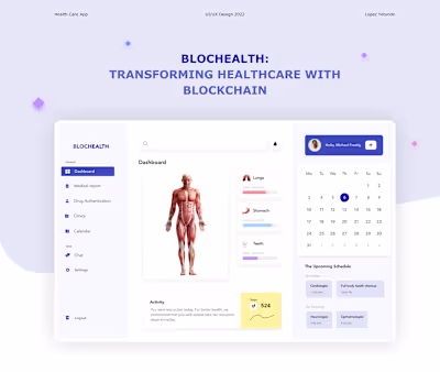 Blockchain in Healthcare - UI/UX Case Study 