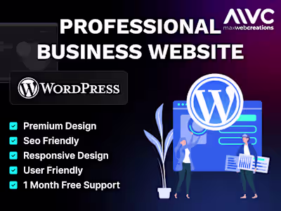 Responsive business website design in wordpress