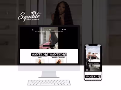 Custom E-Commerce Website On WiX For Hair Extensions