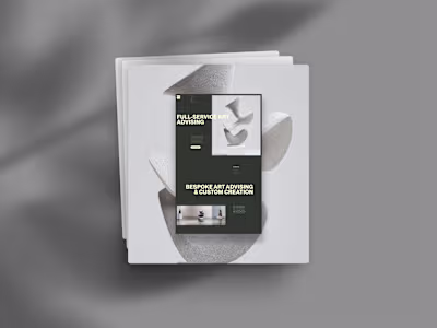 I recently explored a new direction for a high-end art consu...