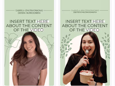 Nutritionist Instagram Reel Covers