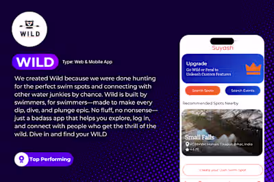 Wild App Development for Swimmers
