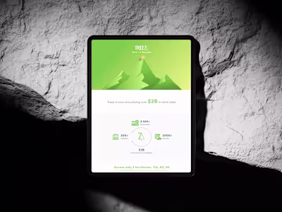Landing page for Treez