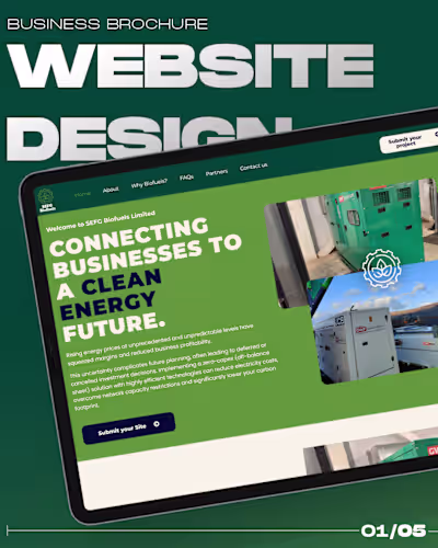 Brochure Website Redesign to Improve Visibility