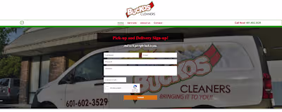 Responsive Web Design for Dry Cleaners