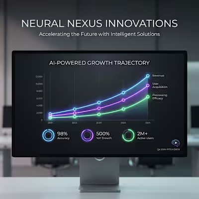 **Premium AI Startup Pitch Deck**
Designed