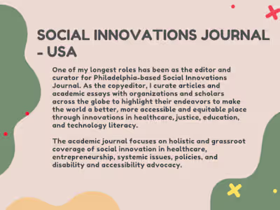 Academic Copyediting and Branding | Social Innovations Journal