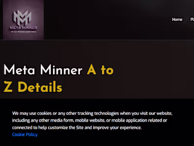 Crypto Landing Page Design