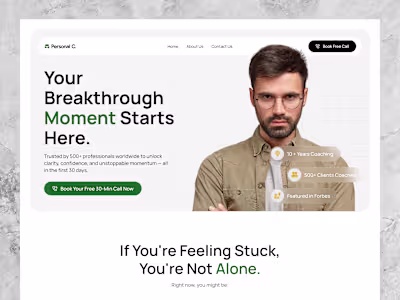 Because sometimes, the first breakthrough is clicking 'Book ...