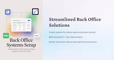 Streamlined Back Office Solutions