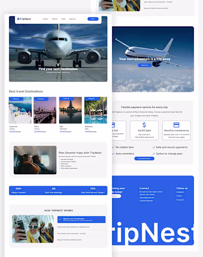 Built a React version of an airline website I came across on...