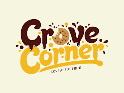 Crave Corner – Brand Identity for a Modern Dessert Cafe