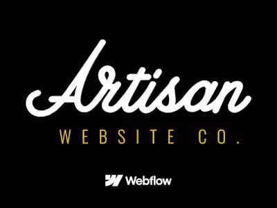 Artisan Website Co. (Webflow Site, Brand)