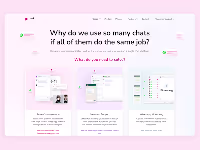 Pink App: Webflow Development 
