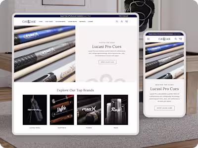 Redesigning the Billiards Cue Experience on Shopify