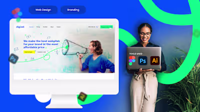 Modern Website Design for Digizel