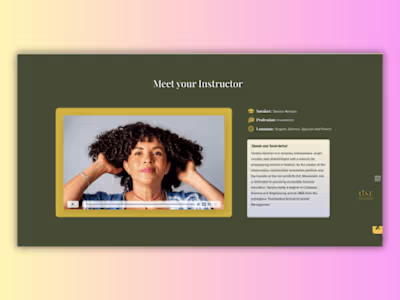 UI/UX Design Project - Course Landing Page