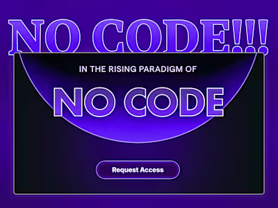 No Code Tools Framer & Figma Landing Page Design & Development