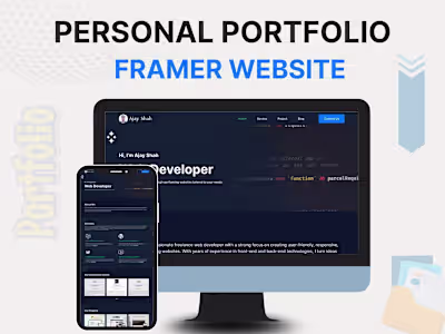 Personal Portfolio | Framer Website
