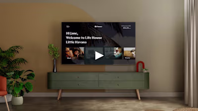 Hotel apple TV application