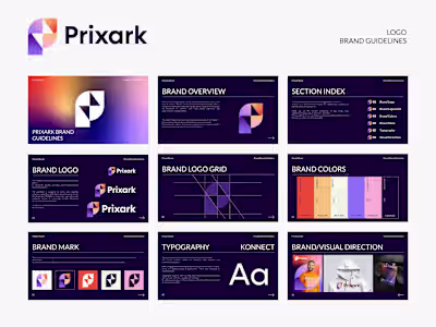 Prixark Logo & Brand Guidelines - P letter logo
