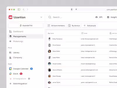 Member Area CRM AI Integration - Dashboard