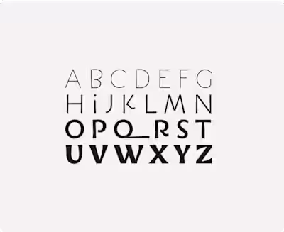 Typefaces collection