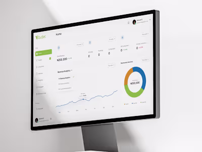 Admin CRM Dashboard Design