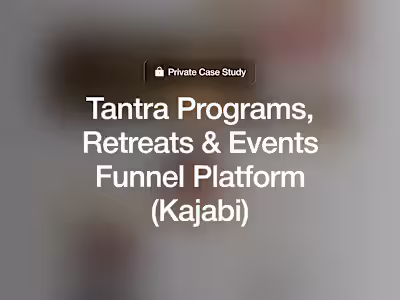 Tantra & Spiritual Kajabi based Coaching Platform Development