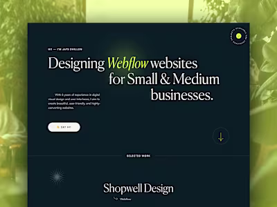 Web Designer Portfolio Website