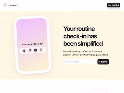 Framer App Landing page