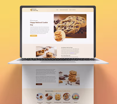 National Cookie Day Modern Website