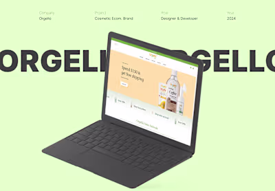 Orgello Herbal Brand | Shopify Development