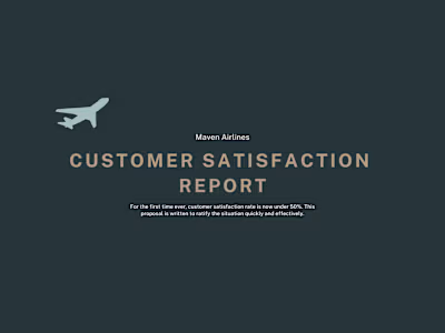 Maven Airlines: Customer Satisfaction Report 