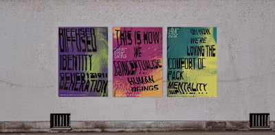 'Can you afford to be an individual?' AR poster series