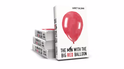 Book Cover Design for "The Man With The Big Red Balloon"