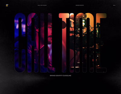Call Time Brand Guide | Young Film making Aspirants :: Behance
