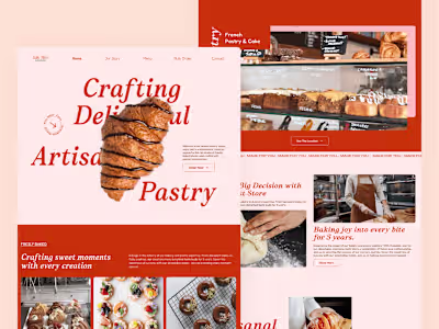 Cake and Bakery Web Design