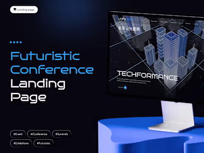 UAFX – Futuristic Conference Landing Page Template
