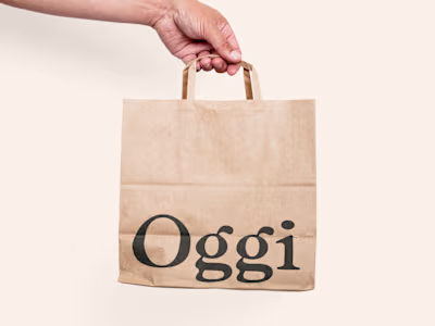 Oggi, a clean & community led brand for a wellness cafe