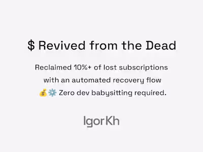 Subscription Recovery Integration with Vindicia
