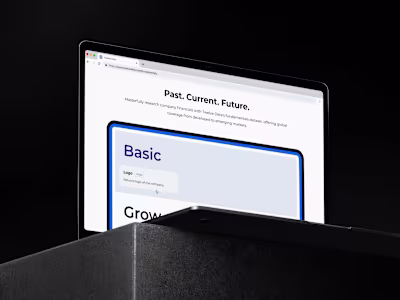Clean & minimal landing page focused on clarity and hierarch...