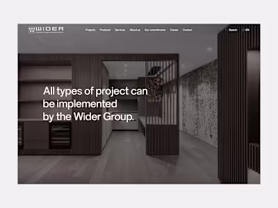Development for Maison Wider, an interior design
