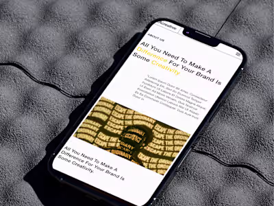 Modern Website Redesign for tA creative