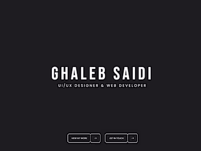 Ghaleb Saidi | UI/UX Designer Portfolio