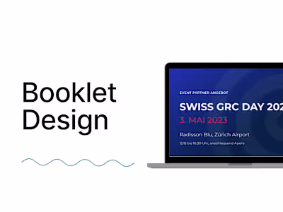 Booklet design - event