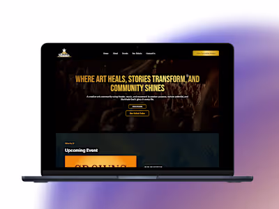 Modern Event Website for Concert with ticket booking function