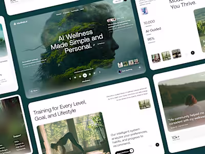 AI-Powered Wellness Website — Personalized UI/UX Case Study ...