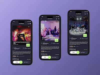 Smart Event Ticketing App Design