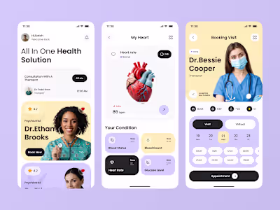 Healthcare Mobile App UI Design